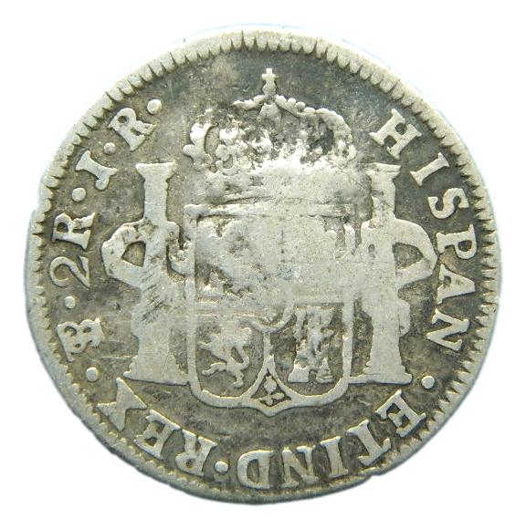 1774 - CARLOS III - 2 REALES - POTOSI - PLATA