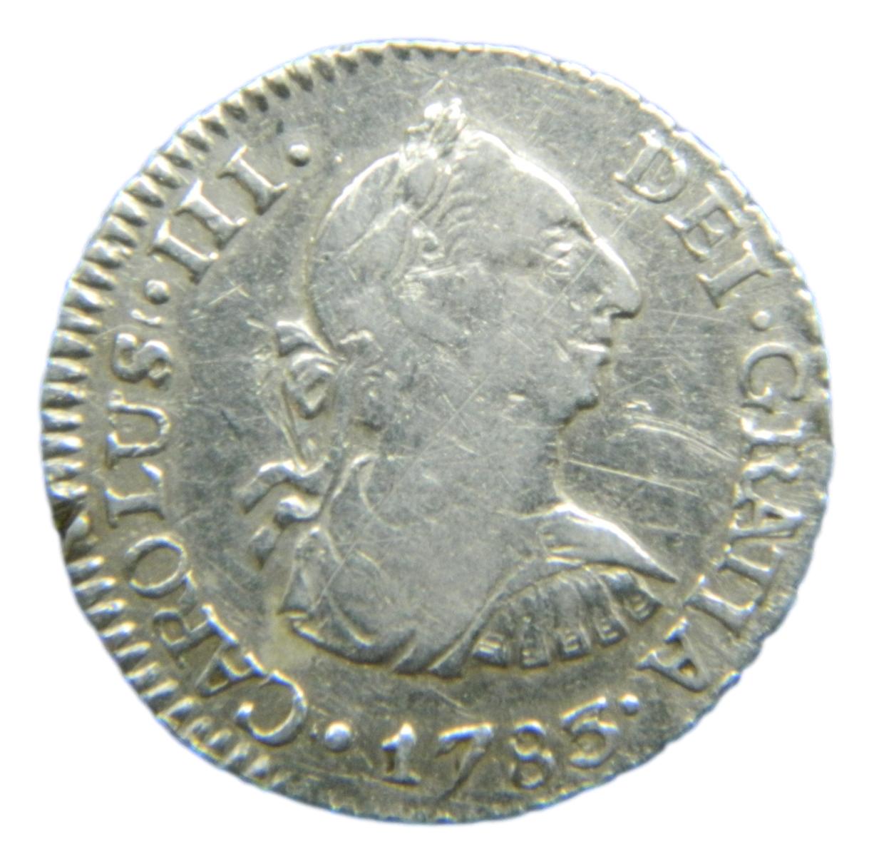 1783 P - CARLOS III - 1/2 REAL - GUATEMALA - S8