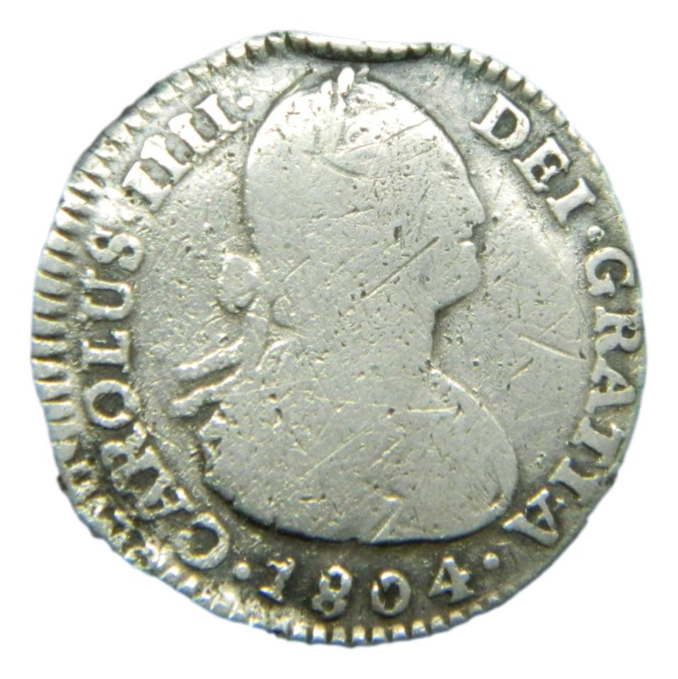 1804 JJ - CARLOS IV - 1 REAL - NUEVO REINO - S8