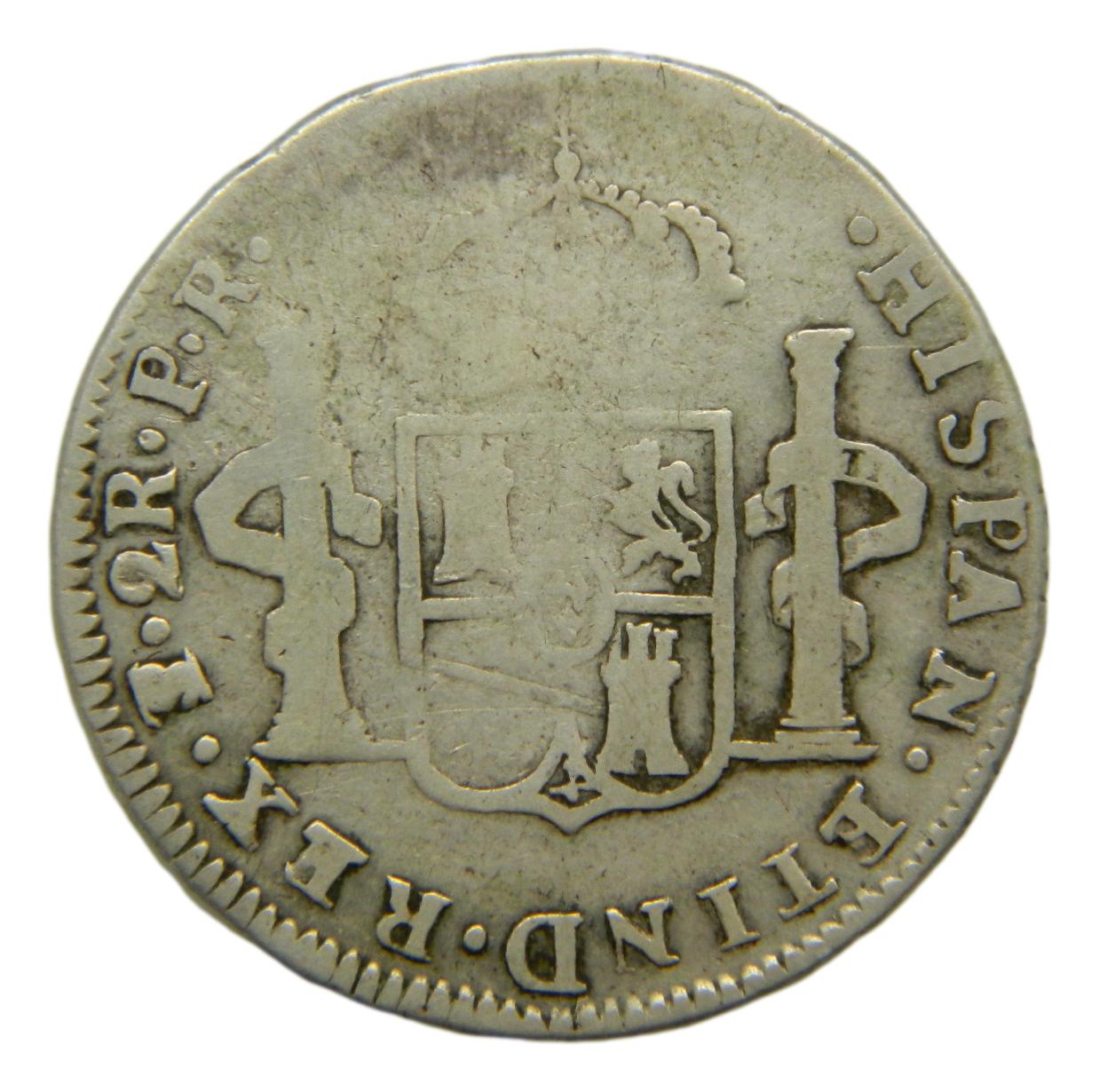 1787 PR - CARLOS III - 2 REALES - POTOSI