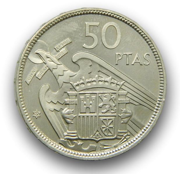 1957 *72 - FRANCO - 50 PESETAS - PROOF