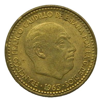 1963 *63 - FRANCO - 1 PESETA - SC-