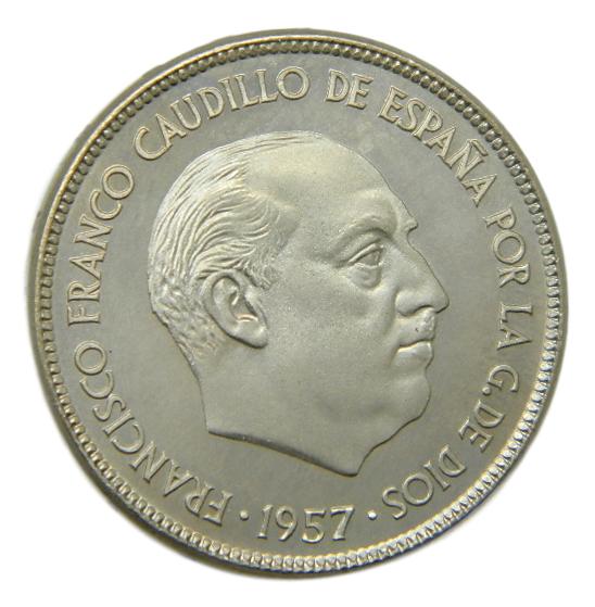 1957 *75 - FRANCO - 25 PESETAS - PROOF