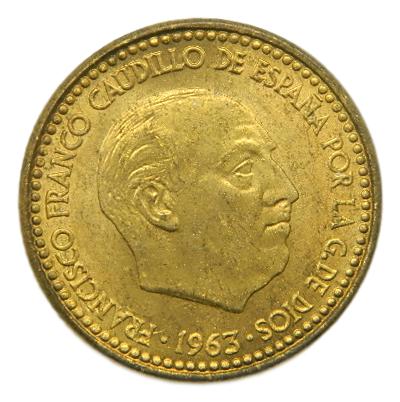 1963 *66 - FRANCO - 1 PESETA - SC