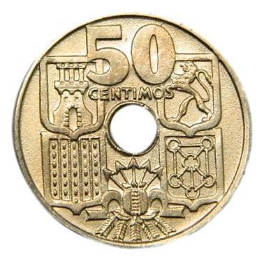 1949 *54 - ESPAÑA - 50 CENTIMOS - SC