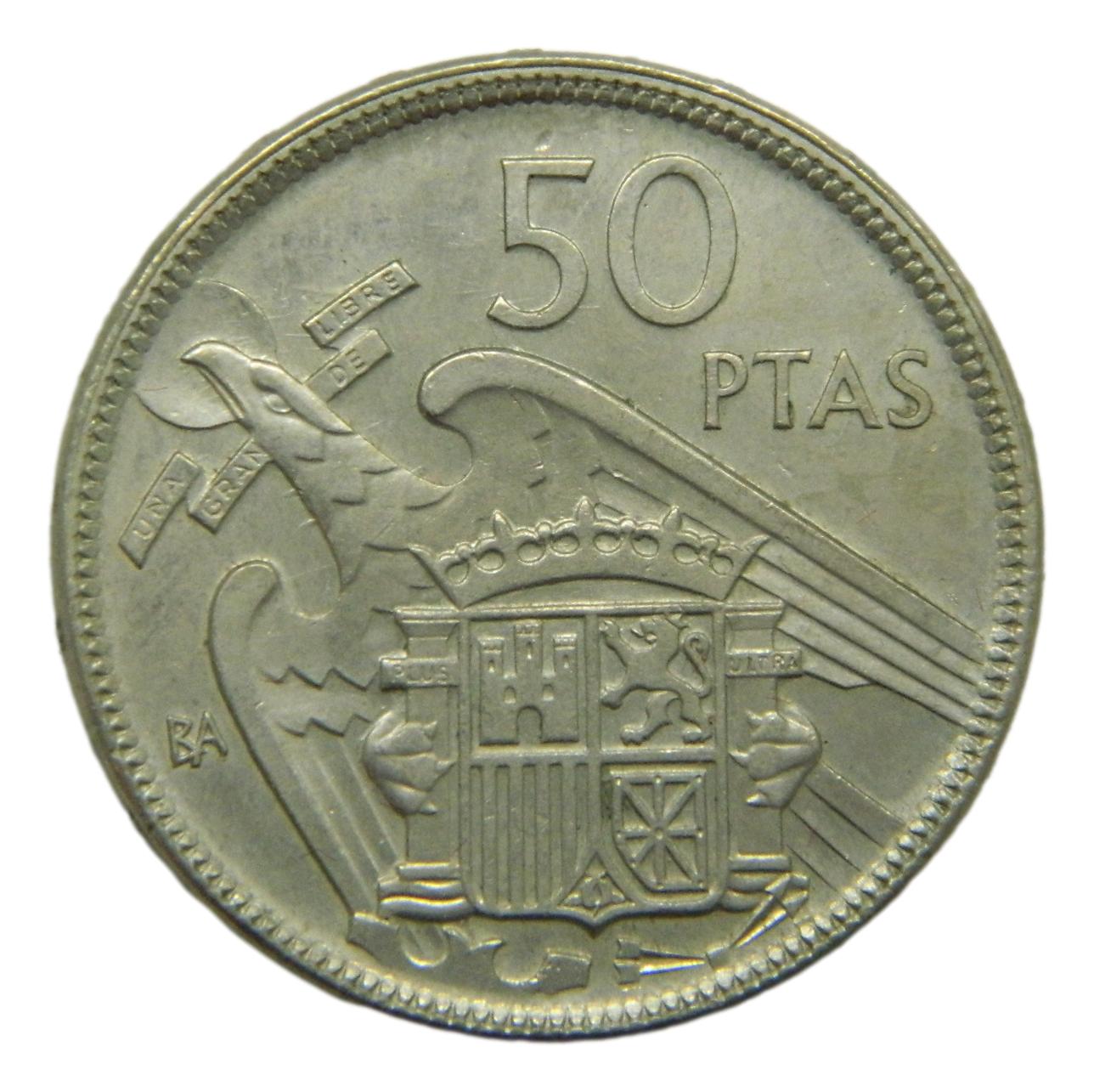1957 - ESTADO ESPAÑOL - FRANCO - 50 PESETAS - BA