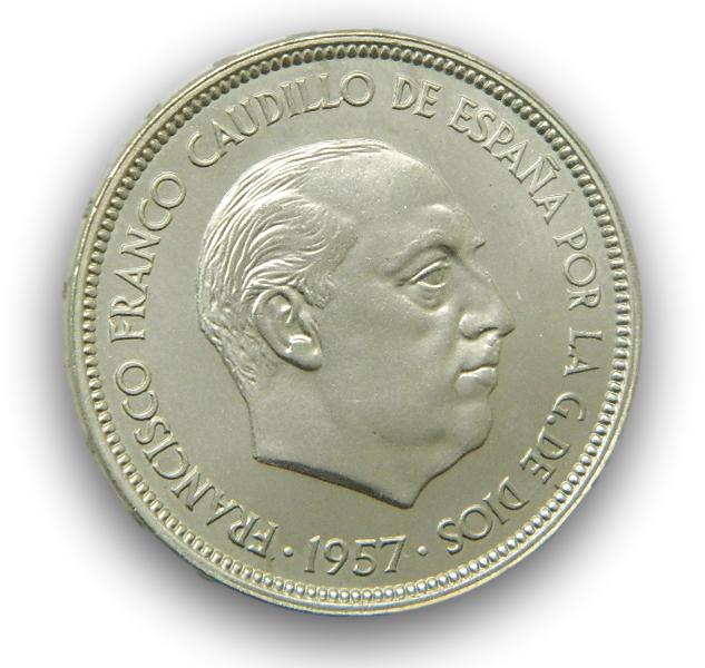 1957 *75 - FRANCO - 50 PESETAS - PROOF