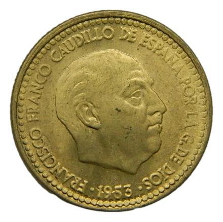 1953 *62 - FRANCO - 1 PESETA - SC-