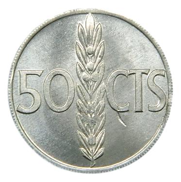 1966 *71 - FRANCO - 50 CENTIMOS - SC