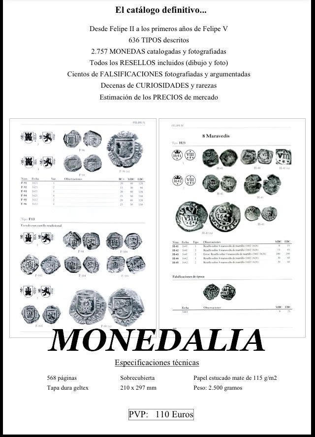 2014 - CATALOGO DE LAS MONEDAS DEL REINO DE CASTILLA Y LEON - EL VELLON DE LOS AUSTRIAS 