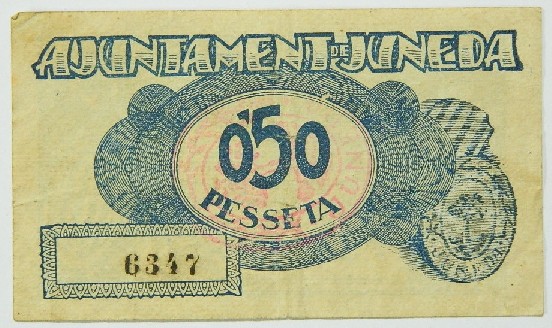 JUNEDA - 50 CENTIMOS - 1937 - BILLETE