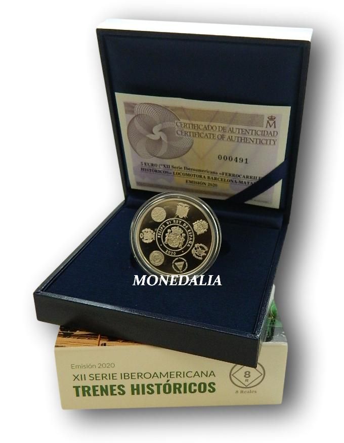 2020 - ESPAÑA - 5 EURO - TRENES HISTORICOS - LOCOMOTORA