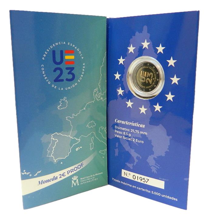 2023 - ESPAÑA - 2 EUROS - PRESIDENCIA UE - PROOF
