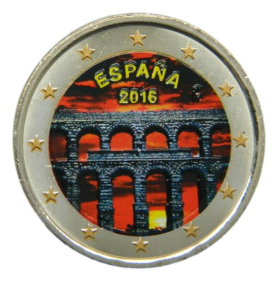 2016 - ESPAÑA - 2 EUROS - ACUEDUCTO SEGOVIA  - COLOR
