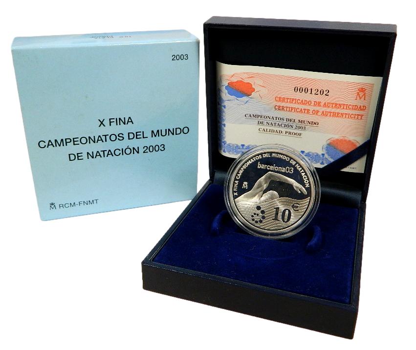 2003 - ESPAÑA - 10 EURO -  NATACION 