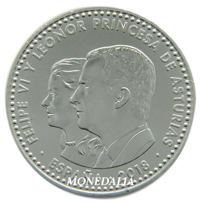 2018 - ESPAÑA - 30 EUROS - FELIPE VI Y LEONOR - ASTURIAS - CAPSULA