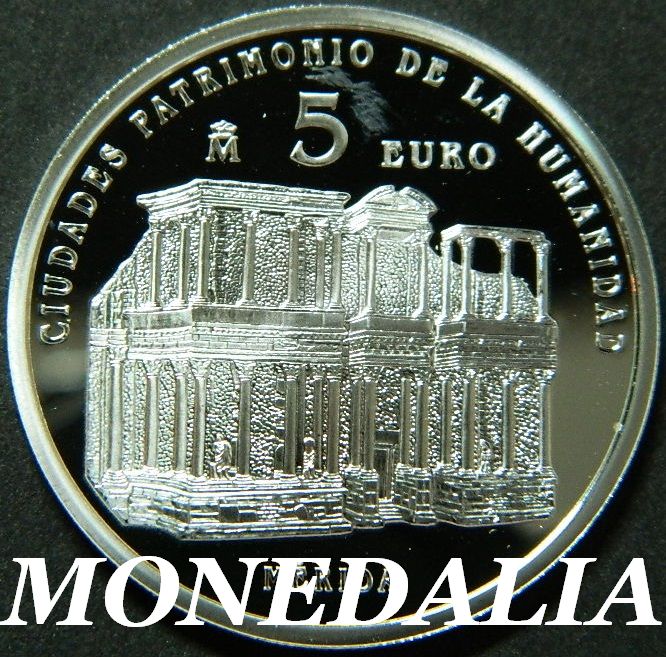 2015 - ESPAÑA - 5 EUROS - MERIDA - UNESCO