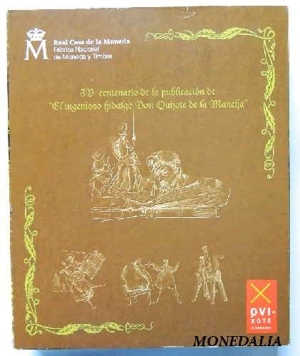 2005 - ESPAÑA - COLECCION 50 Y 10 EUROS - MONEDAS PLATA - EL QUIJOTE - CINCUENTIN
