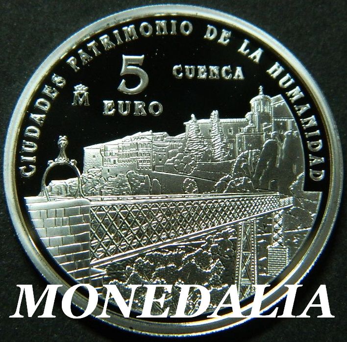 2015 - ESPAÑA - 5 EUROS - CUENCA - UNESCO