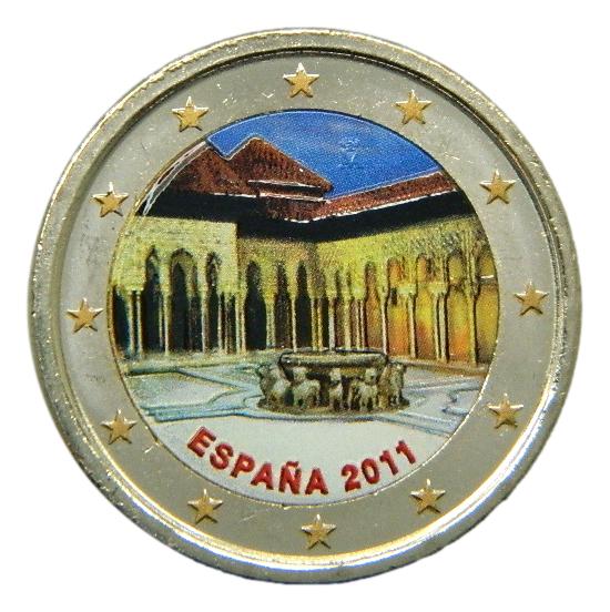 2011 - ESPAÑA - 2 EUROS - ALHAMBRA - COLOR