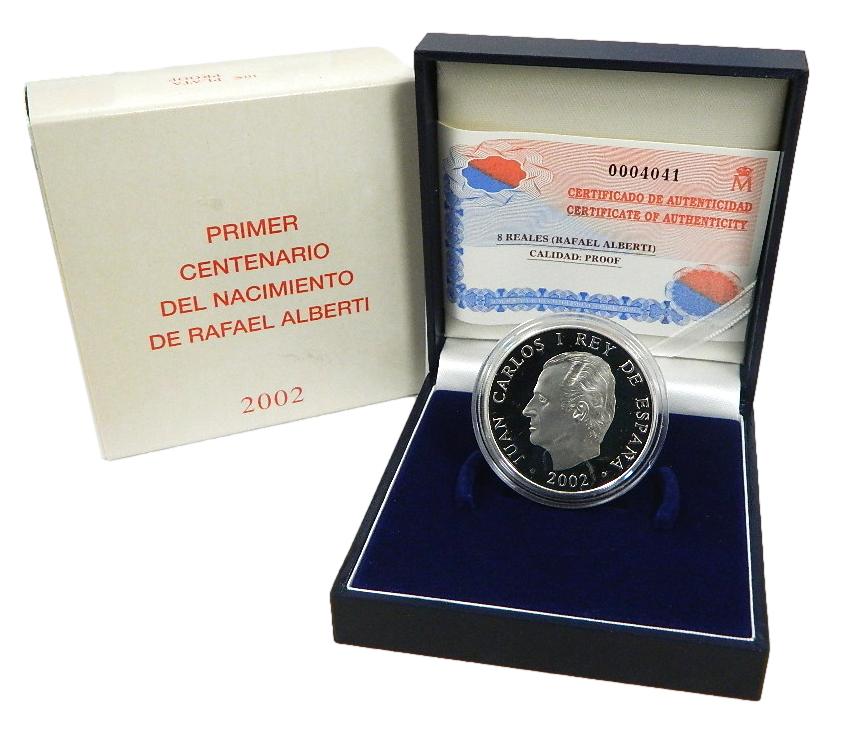 2002 - ESPAÑA - 10 EURO - RAFAEL ALBERTI - 10 EUROS PLATA 
