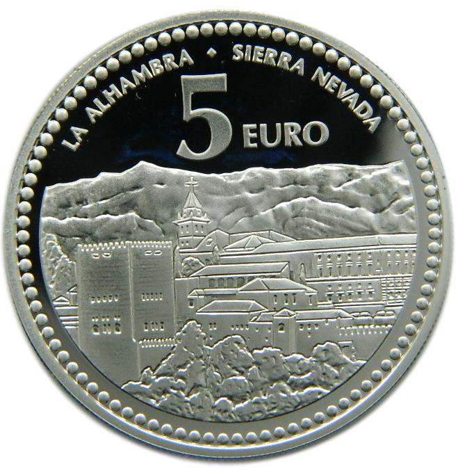 2010 - ESPAÑA - 5 EURO - GRANADA - LA ALHAMBRA