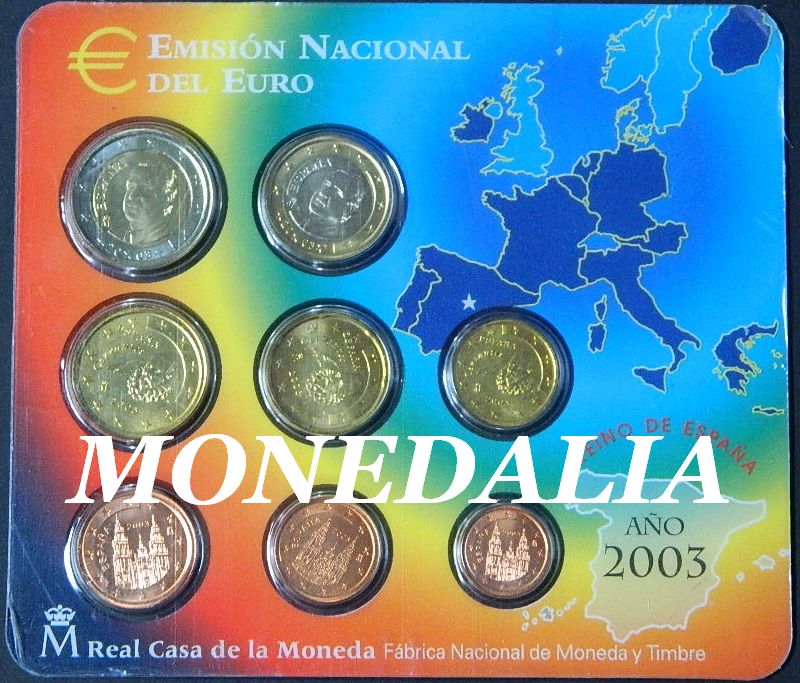 2003 - BLISTER EUROS ESPAÑA - CARTERA OFICIAL FNMT 