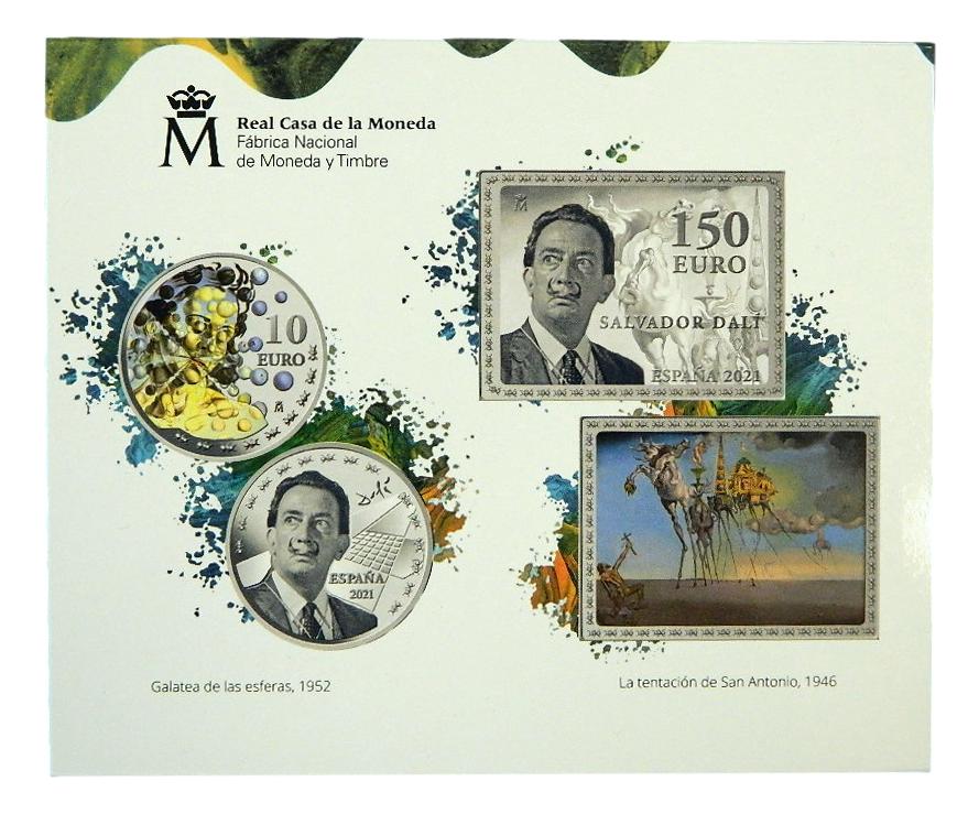 2021 - ESPAÑA - 10 Y 150 EURO - SALVADOR DALI