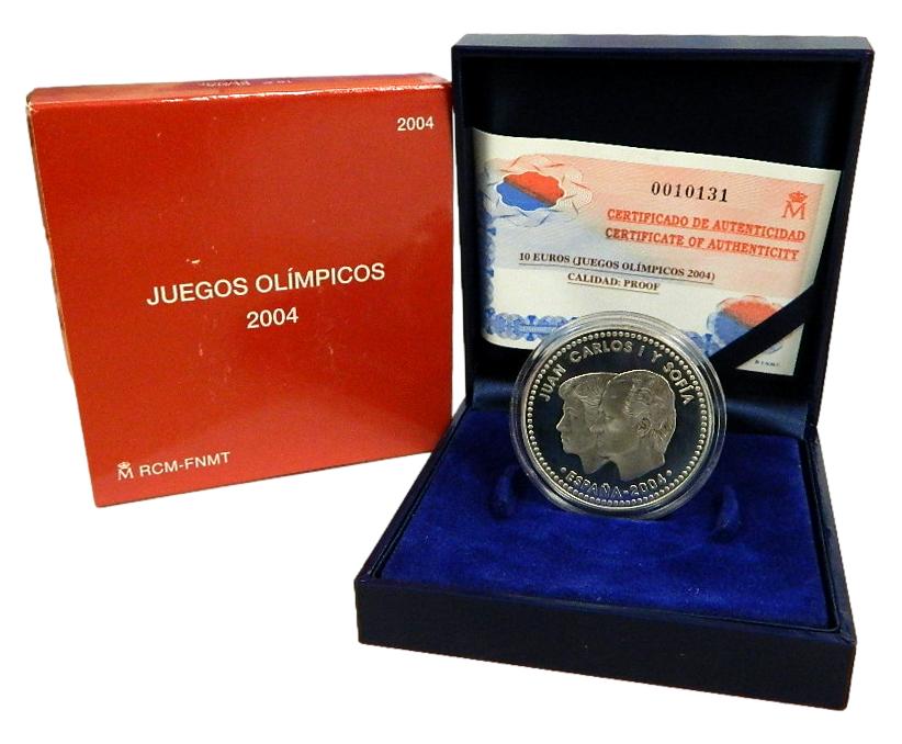 2004 - ESPAÑA - 10 EURO - JUEGOS OLIMPICOS - PLATA - 10 EUROS 