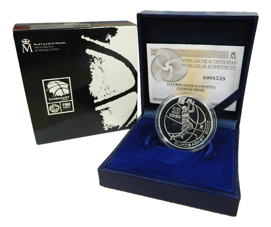 2007 - ESPAÑA - 10 EURO - EUROBASKET - CANASTA 