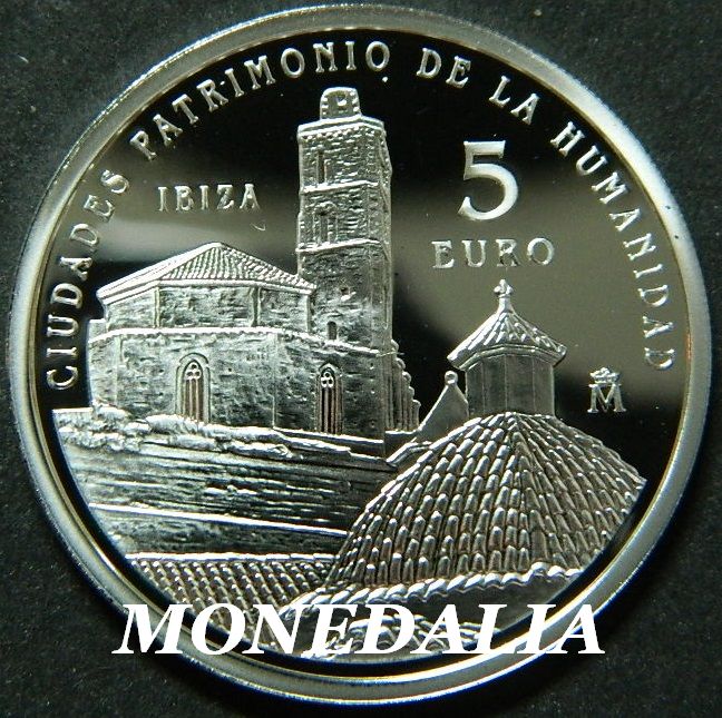 2015 - ESPAÑA - 5 EUROS - IBIZA - UNESCO