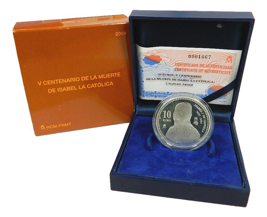 2004 - ESPAÑA - 10 EURO -  ISABEL LA CATOLICA 