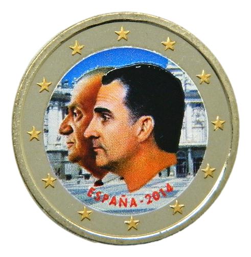 2014 - ESPAÑA - 2 EUROS - PROCLAMACION - COLOR