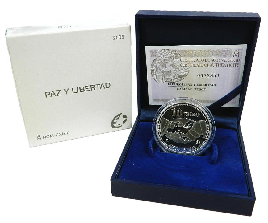 2005 - ESPAÑA - 10 EUROS - PAZ Y LIBERTAD