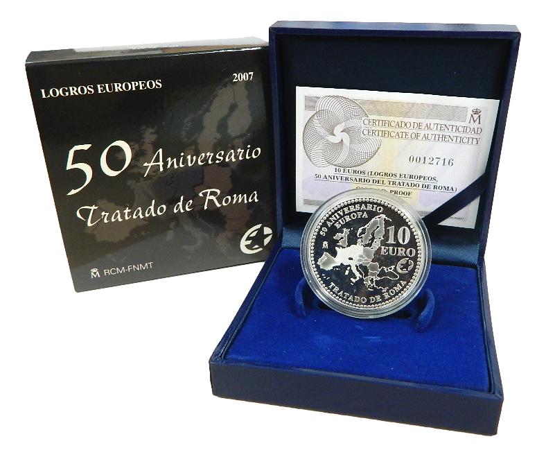 2007 - ESPAÑA - 10 EURO - TRATADO DE ROMA