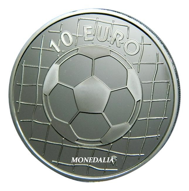 2002 - ESPAÑA - 10 EURO - MUNDIAL DE FUTBOL - PELOTA - PLATA