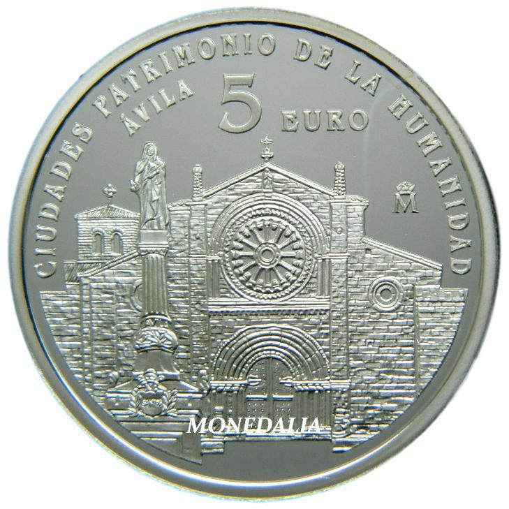 2014 - ESPAÑA - 5 EURO - AVILA - UNESCO
