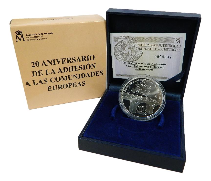 2006 - ESPAÑA - 10 EUROS - ADHESION A LAS COMUNIDADES EUROPEAS
