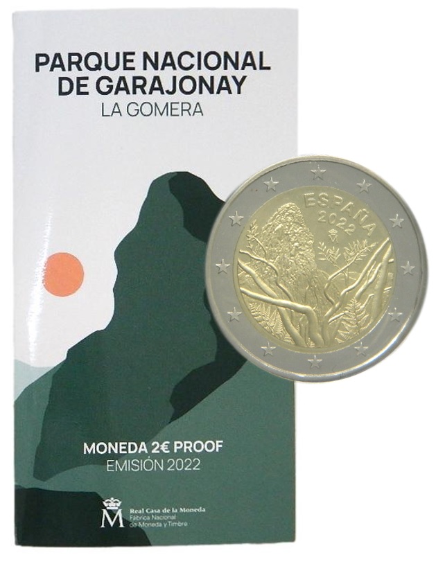 2022 - ESPAÑA - 2 EUROS - GARAJONAY - PROOF