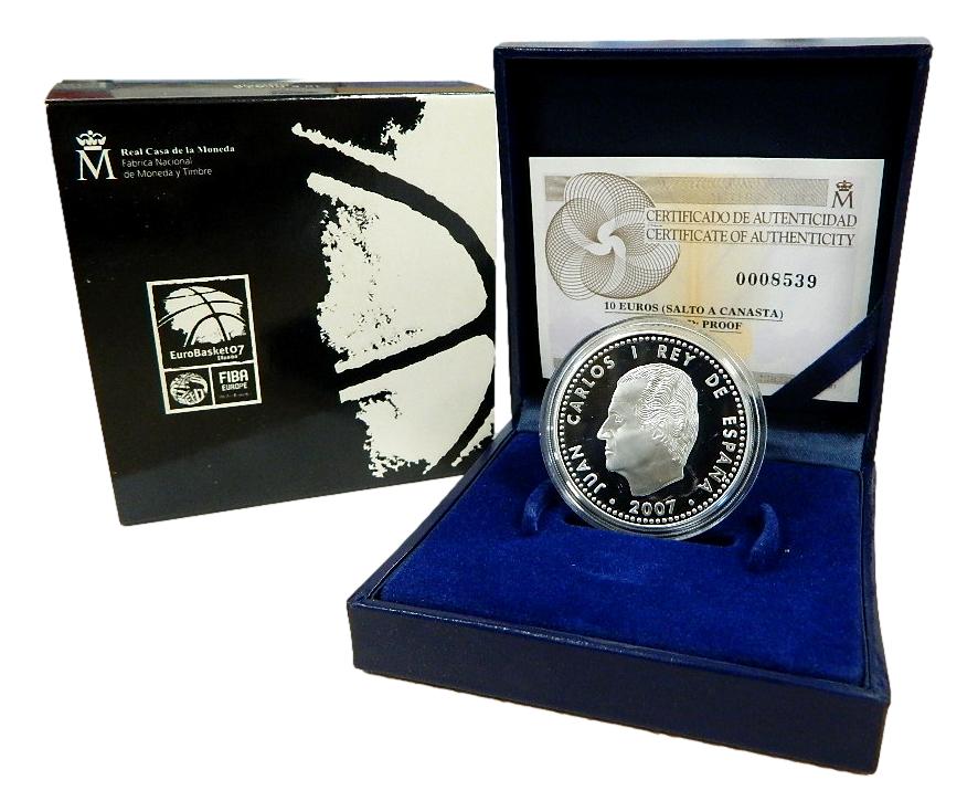 2007 - ESPAÑA - 10 EURO - EUROBASKET - CANASTA 